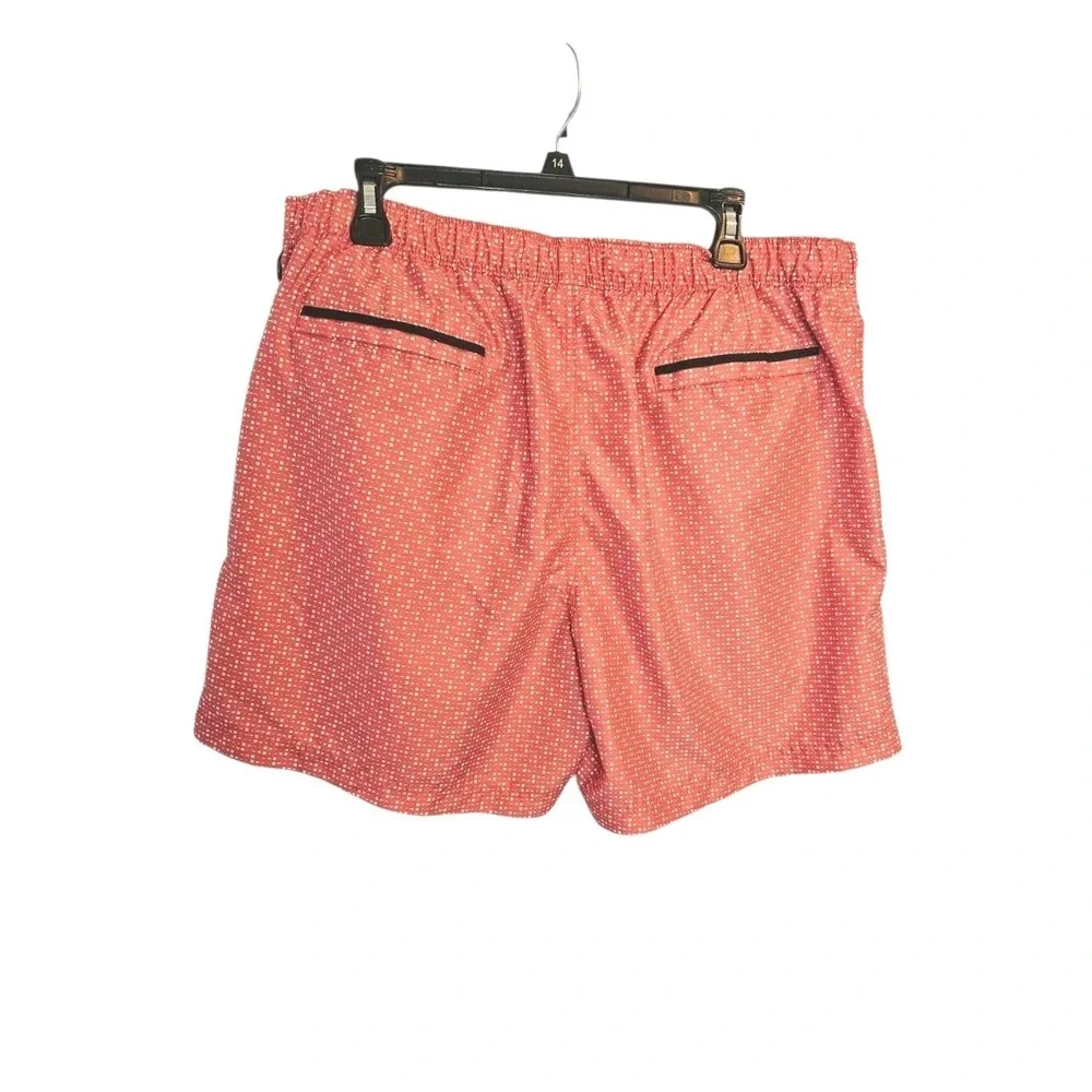 Original Penguin  By Munsing Wear Lined Orange Polka‎ Dot XL Swim Trunks Shorts